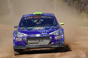 Patrick Gruszka / Florian Barral Hyundai i20 R5 on SS12, Two Mile Creek II.