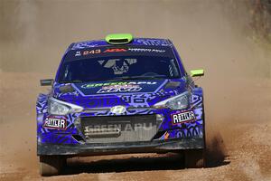 Patrick Gruszka / Florian Barral Hyundai i20 R5 on SS12, Two Mile Creek II.