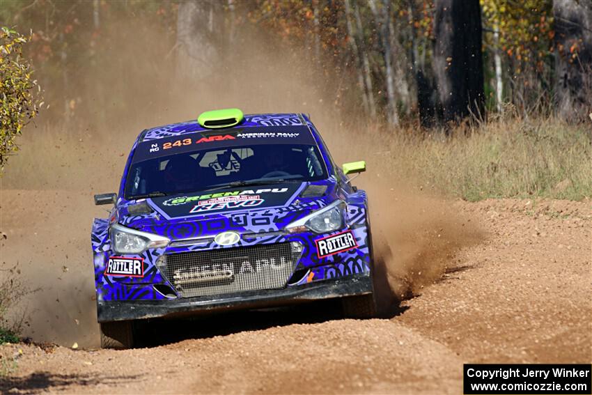 Patrick Gruszka / Florian Barral Hyundai i20 R5 on SS12, Two Mile Creek II.
