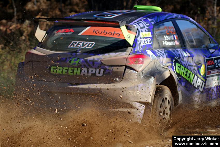 Patrick Gruszka / Florian Barral Hyundai i20 R5 on SS12, Two Mile Creek II.