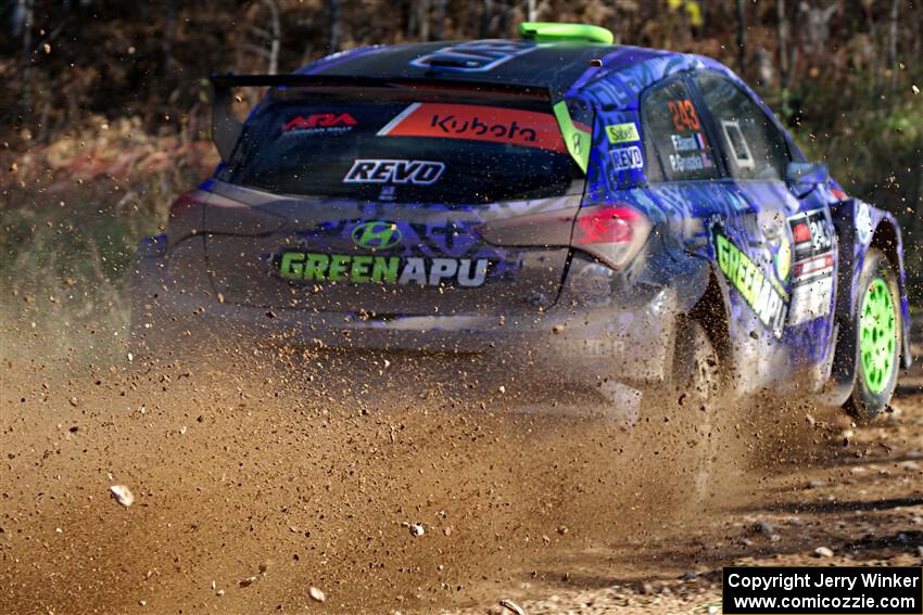 Patrick Gruszka / Florian Barral Hyundai i20 R5 on SS12, Two Mile Creek II.