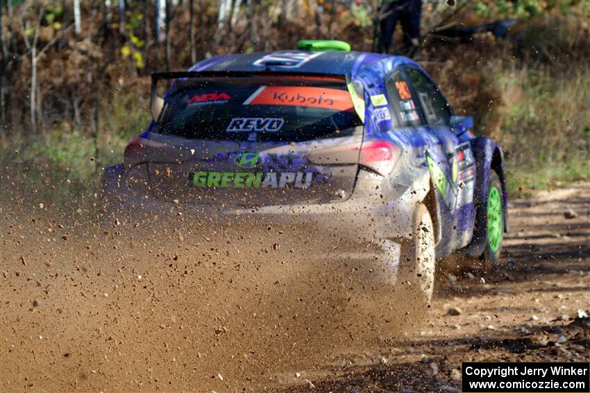 Patrick Gruszka / Florian Barral Hyundai i20 R5 on SS12, Two Mile Creek II.