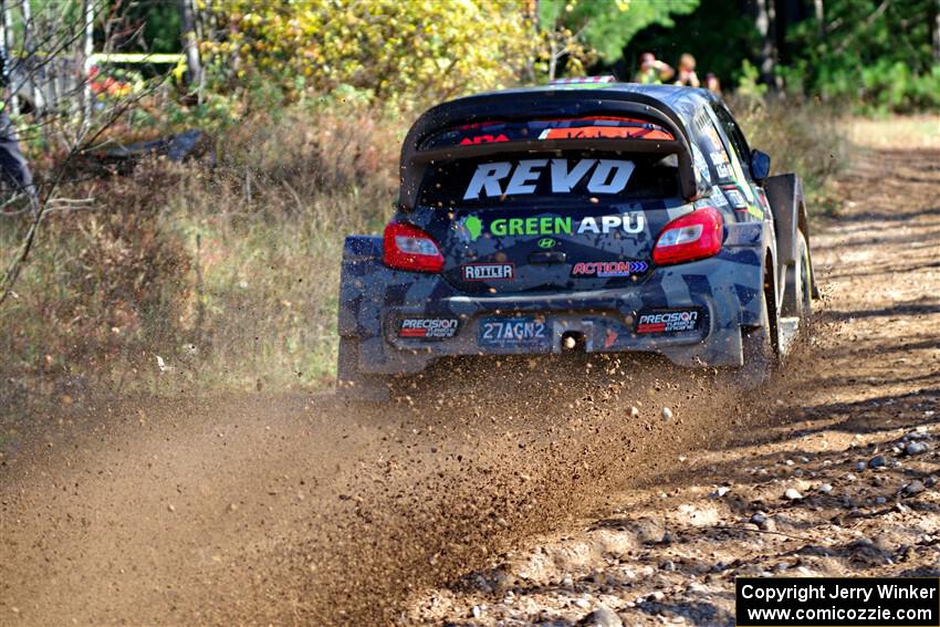 Alastair Scully / Stefan Trajkov Mitsubishi Mirage RS on SS12, Two Mile Creek II.