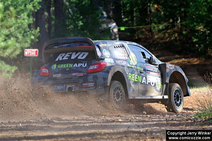 Alastair Scully / Stefan Trajkov Mitsubishi Mirage RS on SS12, Two Mile Creek II.