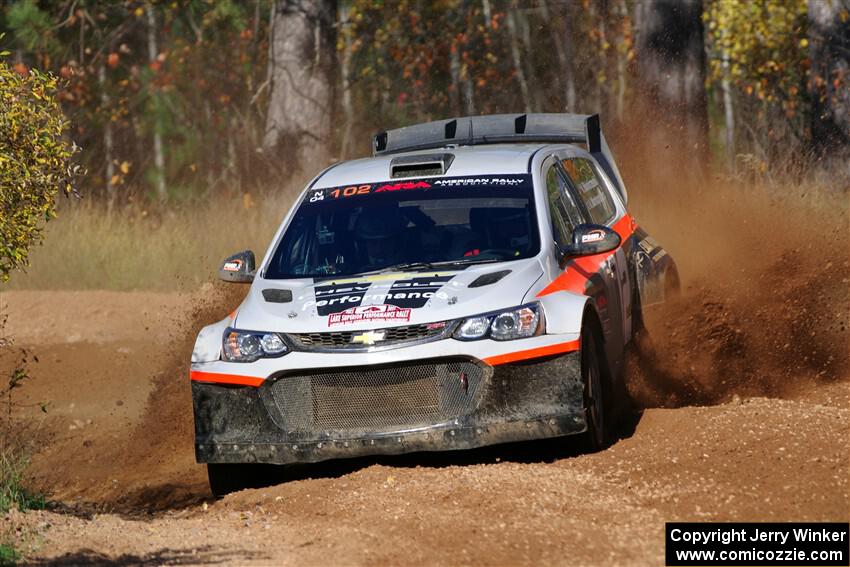 Arek Bialobrzeski / Aris Mantopoulos Chevy Sonic LS on SS12, Two Mile Creek II.