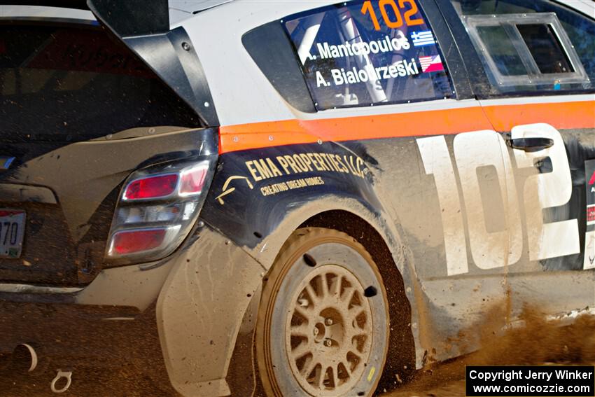 Arek Bialobrzeski / Aris Mantopoulos Chevy Sonic LS on SS12, Two Mile Creek II.