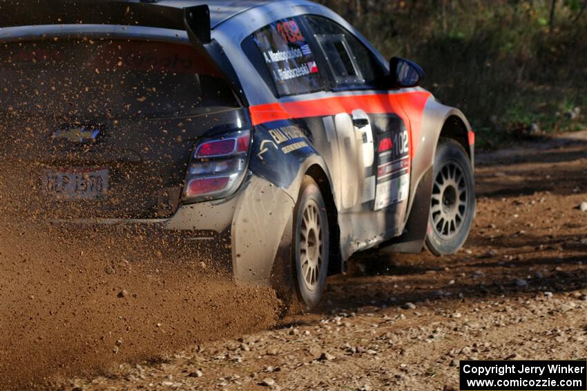 Arek Bialobrzeski / Aris Mantopoulos Chevy Sonic LS on SS12, Two Mile Creek II.