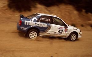 Eric Burmeister / Joe Andreini Mazda Protege MP3 on the practice stage