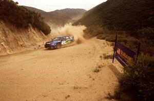 Mark Lovell / Steve Turvey Subaru WRX STi on the practice stage