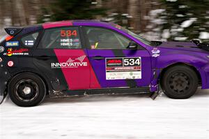 Silas Himes / Guinevere Himes Subaru WRX STi on SS1, Nemadji Trail East I.