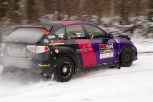 Silas Himes / Guinevere Himes Subaru WRX STi on SS1, Nemadji Trail East I.
