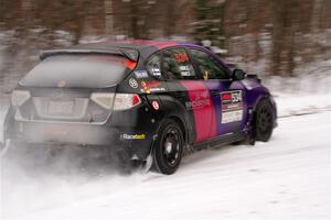 Silas Himes / Guinevere Himes Subaru WRX STi on SS1, Nemadji Trail East I.