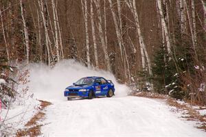 Connor Himes / Elliot Prusi Subaru Impreza on SS1, Nemadji Trail East I.