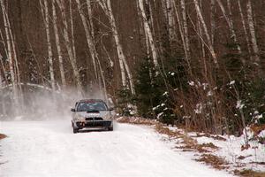 Peter Farrow / Jackson Sedivy Subaru WRX on SS1, Nemadji Trail East I.