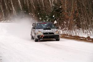 Peter Farrow / Jackson Sedivy Subaru WRX on SS1, Nemadji Trail East I.
