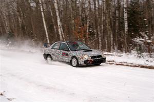 Peter Farrow / Jackson Sedivy Subaru WRX on SS1, Nemadji Trail East I.