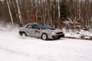 Peter Farrow / Jackson Sedivy Subaru WRX on SS1, Nemadji Trail East I.