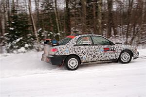 Peter Farrow / Jackson Sedivy Subaru WRX on SS1, Nemadji Trail East I.