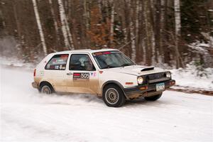 Josh Nykanen / Charlotte Himes VW GTI on SS1, Nemadji Trail East I.