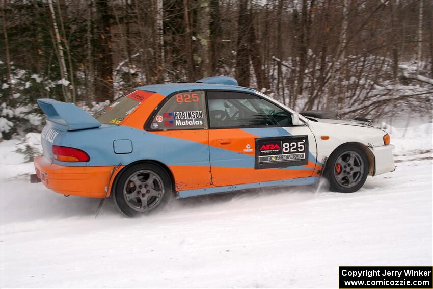 Tyler Matalas / Jake Robinson Subaru Impreza LX on SS1, Nemadji Trail East I.