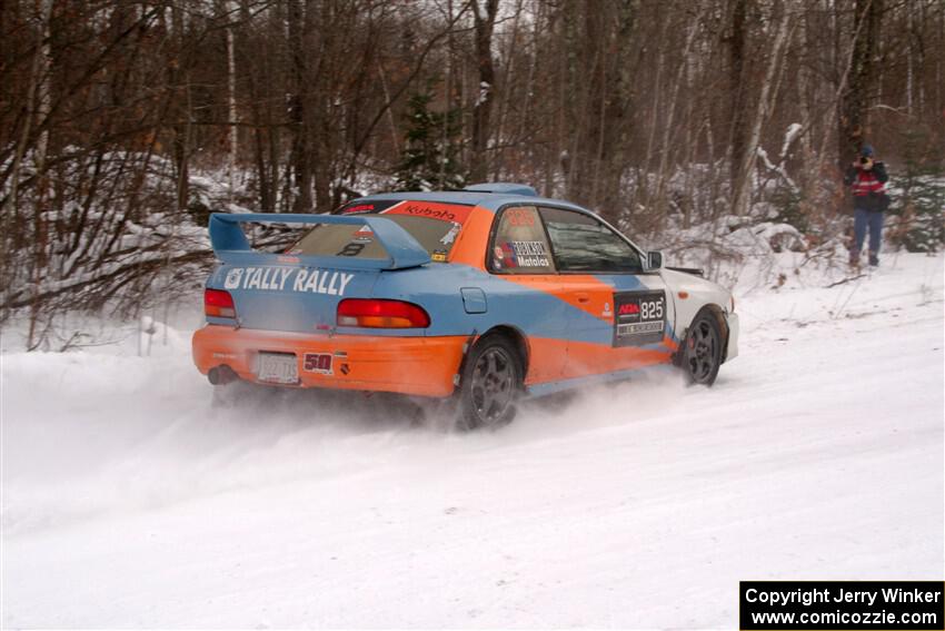 Tyler Matalas / Jake Robinson Subaru Impreza LX on SS1, Nemadji Trail East I.