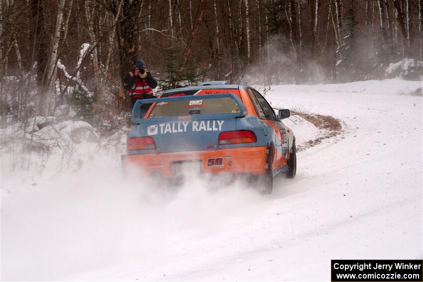 Tyler Matalas / Jake Robinson Subaru Impreza LX on SS1, Nemadji Trail East I.