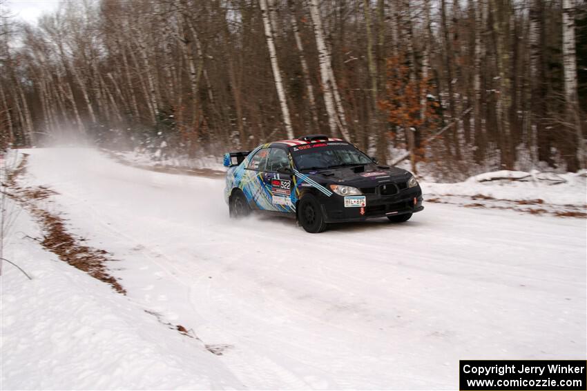 Matt James / Jackie James Subaru Impreza on SS1, Nemadji Trail East I.