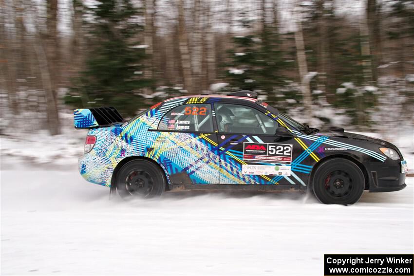 Matt James / Jackie James Subaru Impreza on SS1, Nemadji Trail East I.