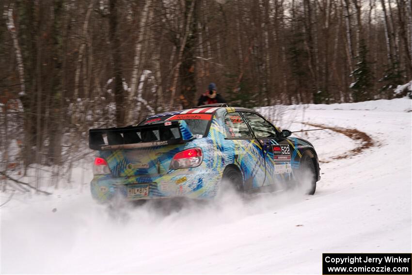 Matt James / Jackie James Subaru Impreza on SS1, Nemadji Trail East I.