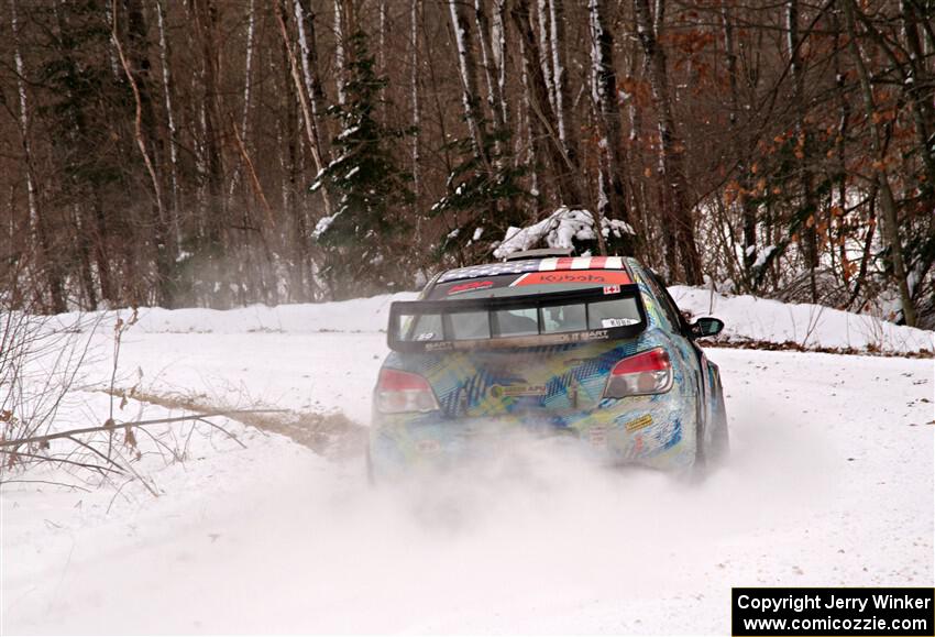 Matt James / Jackie James Subaru Impreza on SS1, Nemadji Trail East I.