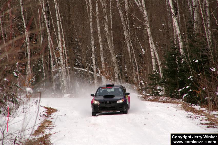 Colin Gleason / Marc Gutenberger Subaru Impreza 2.5RS on SS1, Nemadji Trail East I.
