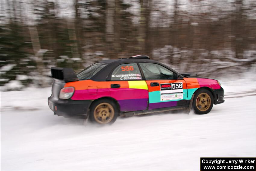 Colin Gleason / Marc Gutenberger Subaru Impreza 2.5RS on SS1, Nemadji Trail East I.