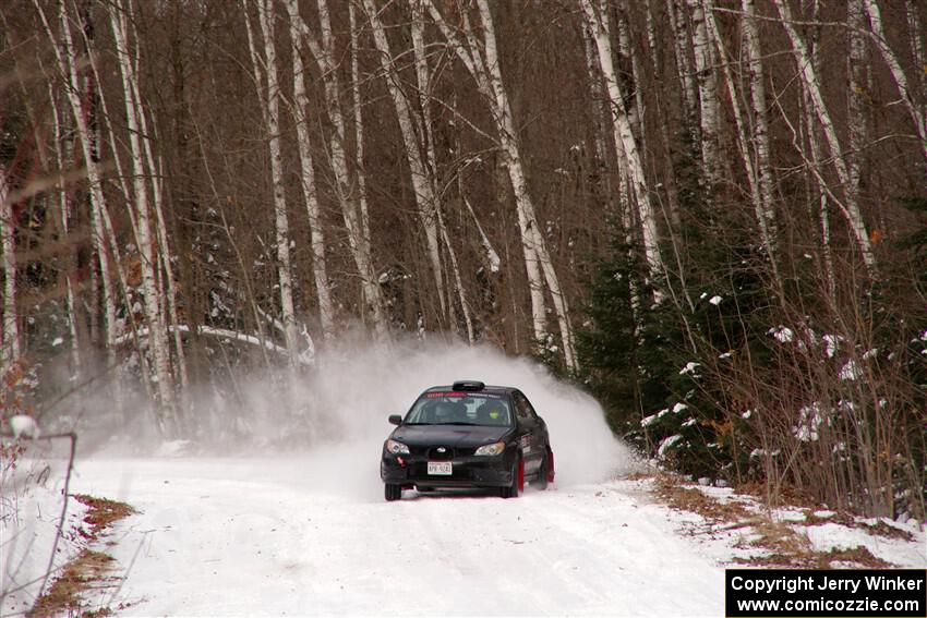 Jonah Becken / Peyton Reece Subaru Impreza 2.5i on SS1, Nemadji Trail East I.