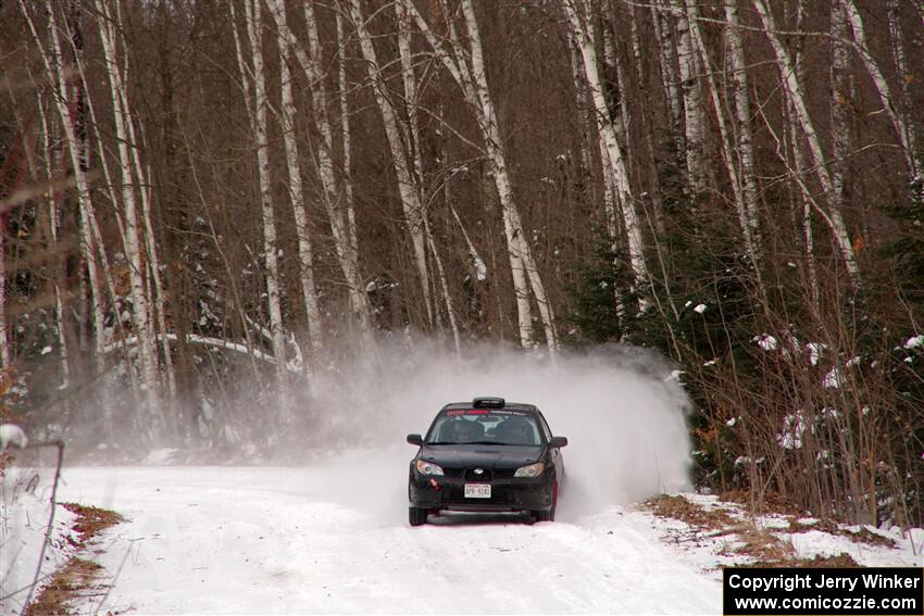 Jonah Becken / Peyton Reece Subaru Impreza 2.5i on SS1, Nemadji Trail East I.