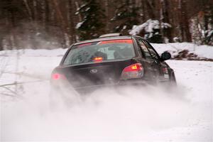Jonah Becken / Peyton Reece Subaru Impreza 2.5i on SS1, Nemadji Trail East I.