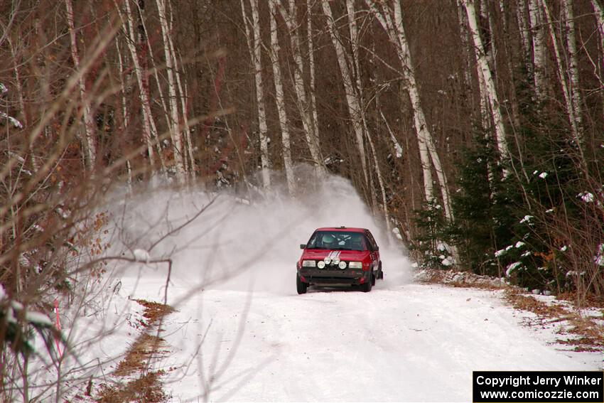 Nino Ortega / Peyton Goldenstein VW GTI on SS1, Nemadji Trail East I.