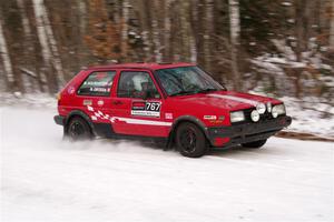 Nino Ortega / Peyton Goldenstein VW GTI on SS1, Nemadji Trail East I.