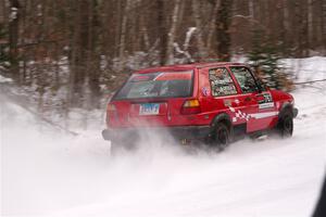 Nino Ortega / Peyton Goldenstein VW GTI on SS1, Nemadji Trail East I.