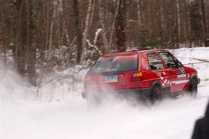 Nino Ortega / Peyton Goldenstein VW GTI on SS1, Nemadji Trail East I.