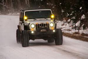 A Jeep Wrangler sweeps SS1, Nemadji Trail East I.