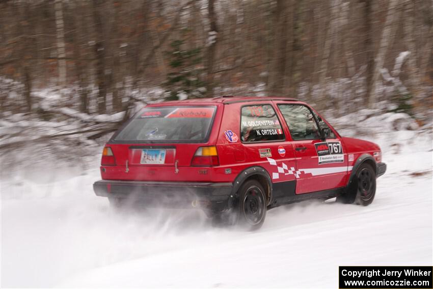 Nino Ortega / Peyton Goldenstein VW GTI on SS1, Nemadji Trail East I.