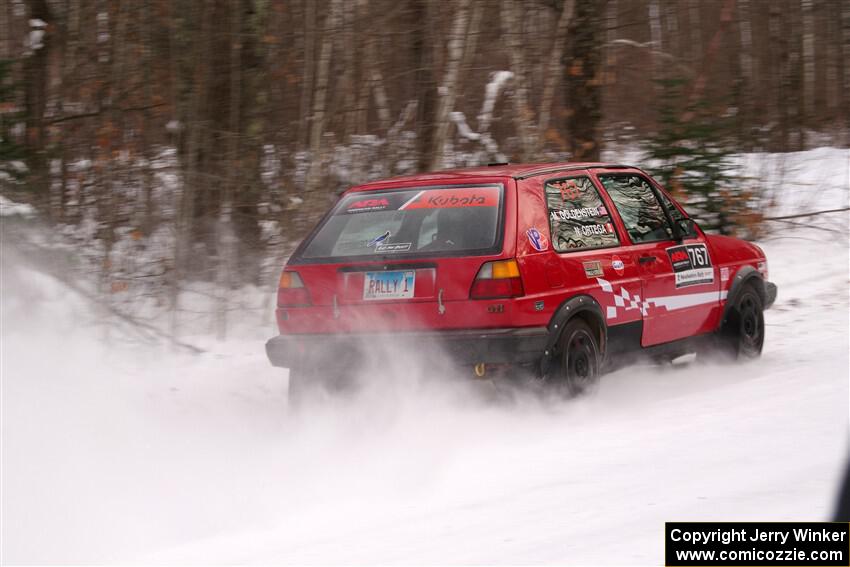 Nino Ortega / Peyton Goldenstein VW GTI on SS1, Nemadji Trail East I.