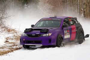 Silas Himes / Guinevere Himes Subaru WRX STi on SS2, Nemadji Trail West I.