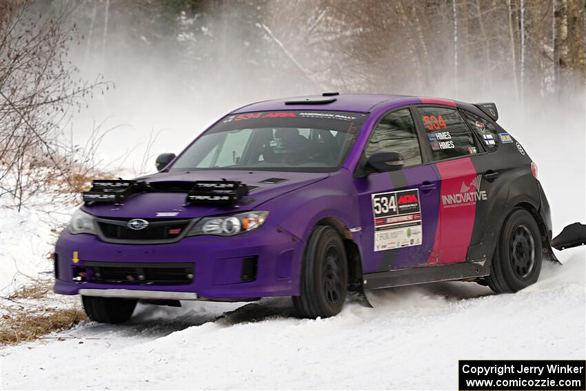 Silas Himes / Guinevere Himes Subaru WRX STi on SS2, Nemadji Trail West I.