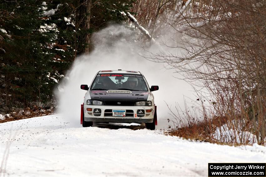 Aidan Hicks / John Hicks Subaru Impreza Wagon on SS2, Nemadji Trail West I.