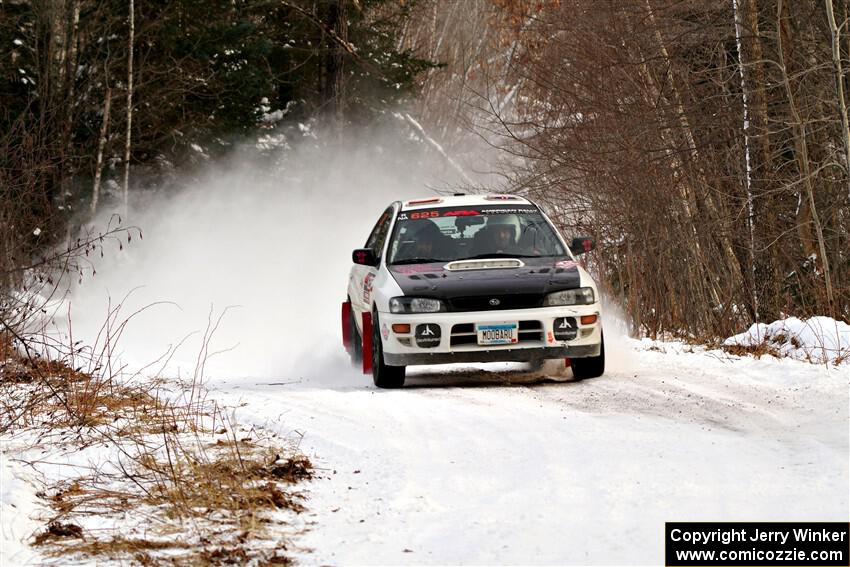 Aidan Hicks / John Hicks Subaru Impreza Wagon on SS2, Nemadji Trail West I.