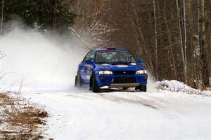 Connor Himes / Elliot Prusi Subaru Impreza on SS2, Nemadji Trail West I.