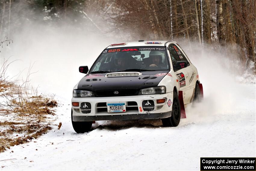Aidan Hicks / John Hicks Subaru Impreza Wagon on SS2, Nemadji Trail West I.