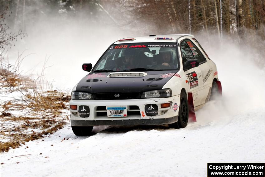 Aidan Hicks / John Hicks Subaru Impreza Wagon on SS2, Nemadji Trail West I.