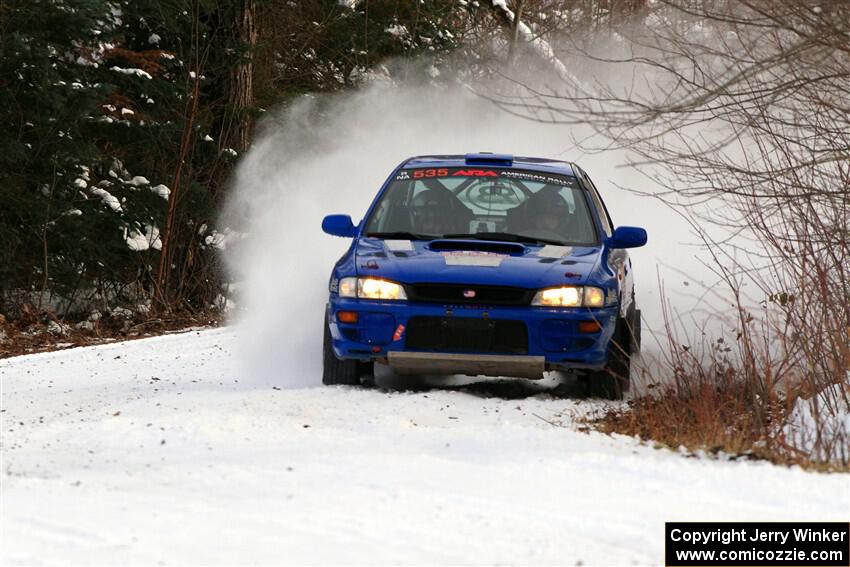 Connor Himes / Elliot Prusi Subaru Impreza on SS2, Nemadji Trail West I.